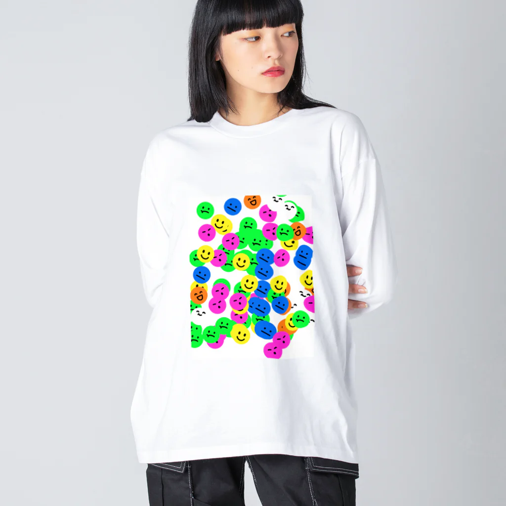 癒しショップのニコちゃん Big Long Sleeve T-Shirt