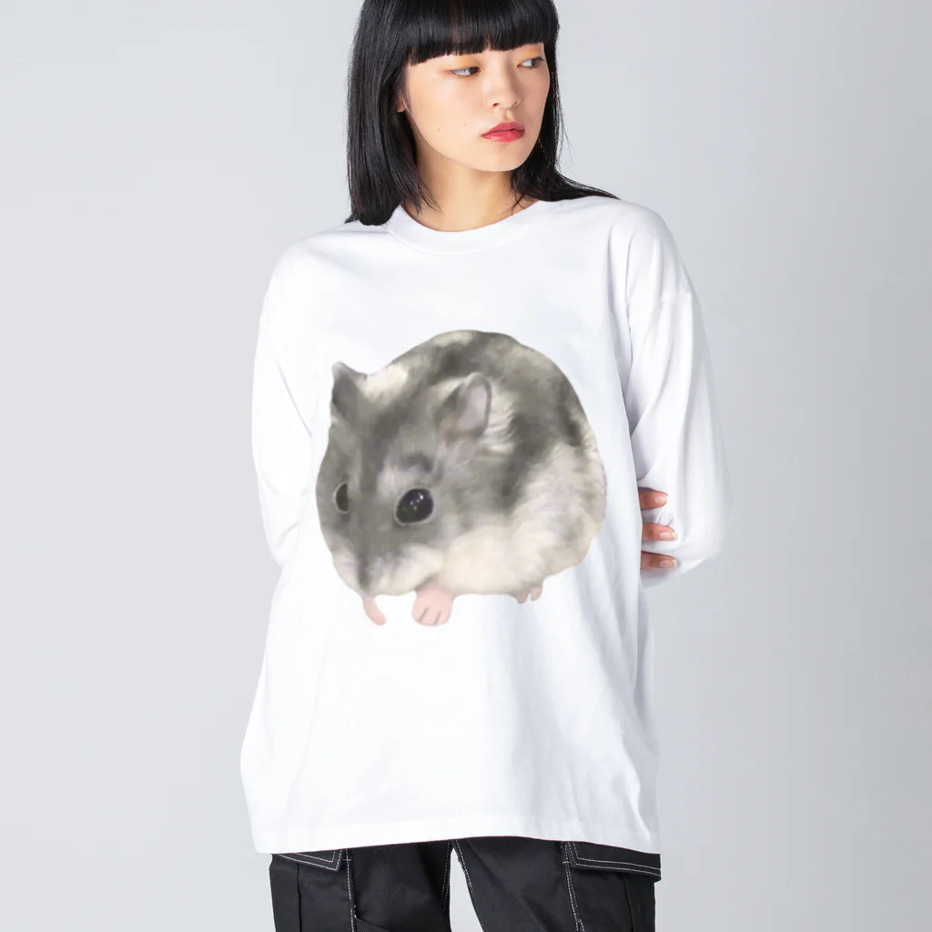 いきもの大好き！ほほえみフレンズのジャンガリアンハムスターの可愛いポーズ Big Long Sleeve T-Shirt