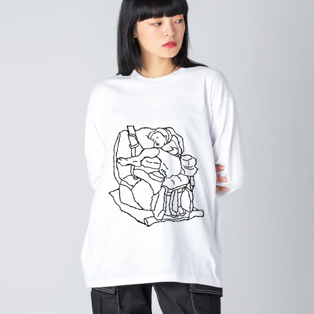 ピラニアのりのちゃん ビッグシルエットロングスリーブTシャツ