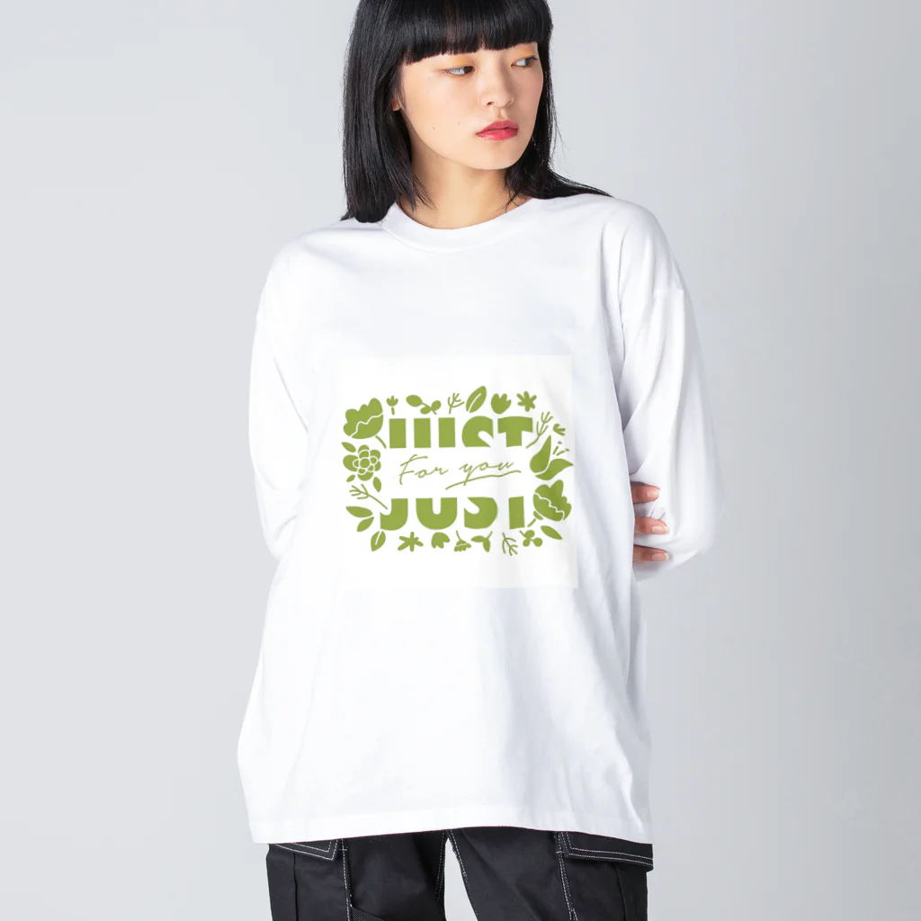 by.lettersのJust for you! みどり ビッグシルエットロングスリーブTシャツ