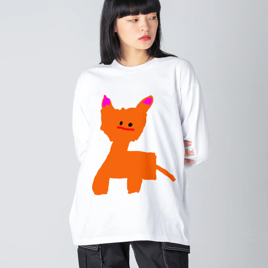 あやとりちゃんねるのあやと画伯のお絵描き01 ビッグシルエットロングスリーブTシャツ