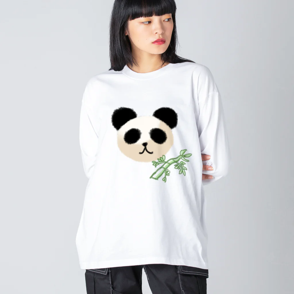 THTHSHOPのパンダちゃん ビッグシルエットロングスリーブTシャツ