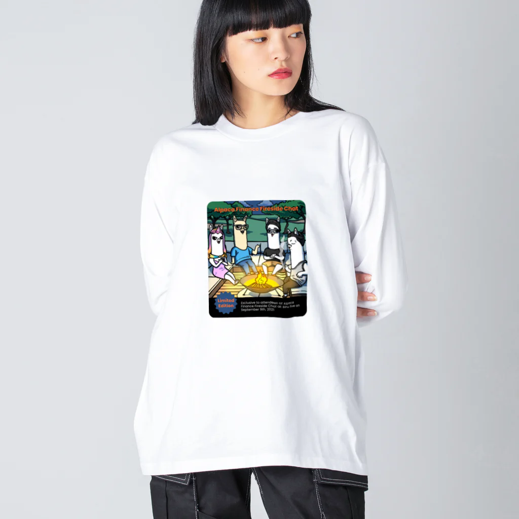 tmok_shop_tokyoのAlpaca Finance Fireside Chat Big Long Sleeve T-Shirt