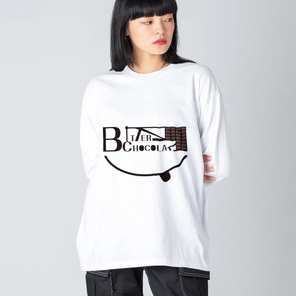 girasuのビターチョコレート ビッグシルエットロングスリーブTシャツ