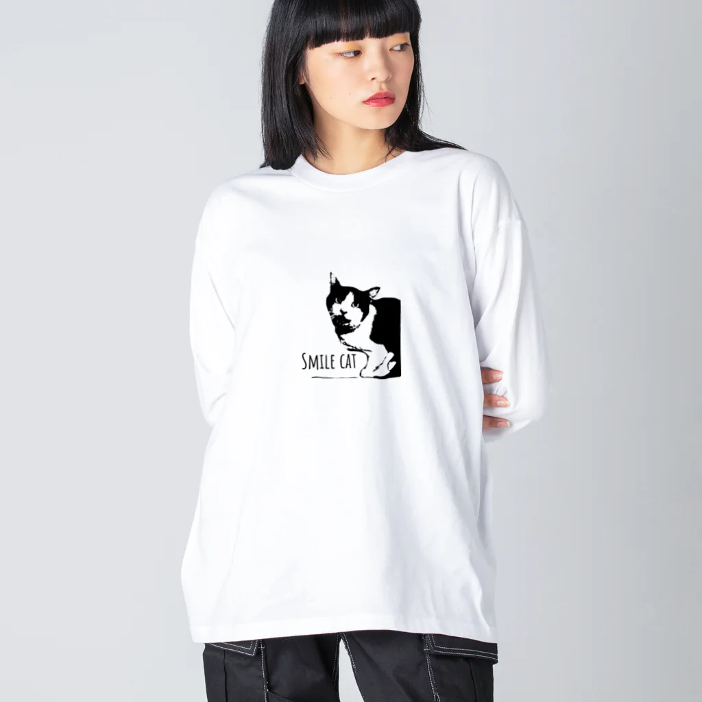 TAKUMIの笑い猫 Big Long Sleeve T-Shirt
