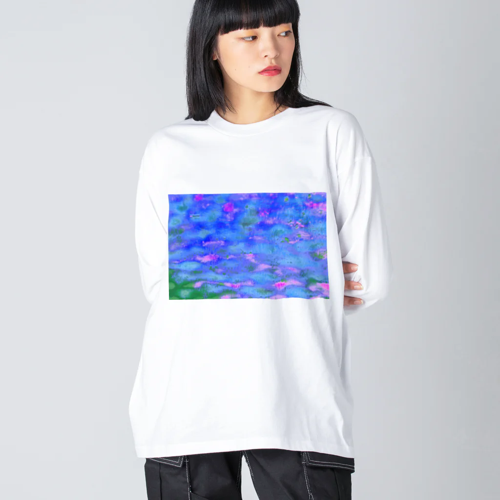 y_photo_heartの睡蓮 Big Long Sleeve T-Shirt