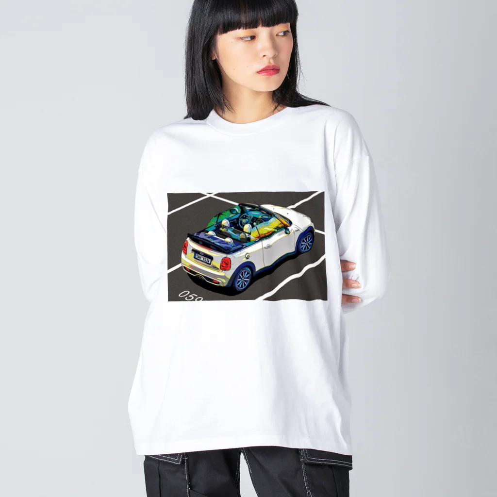 GALLERY misutawoの白のミニコンバーチブル Big Long Sleeve T-Shirt