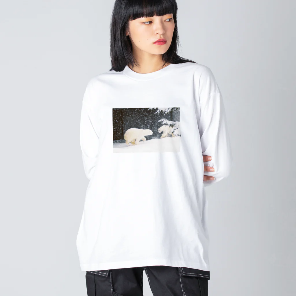 まどろみ工房のしろくま Big Long Sleeve T-Shirt