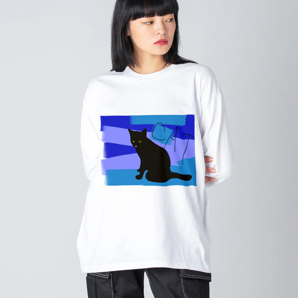 MISAKI neko➕のcoolcat!!! ビッグシルエットロングスリーブTシャツ