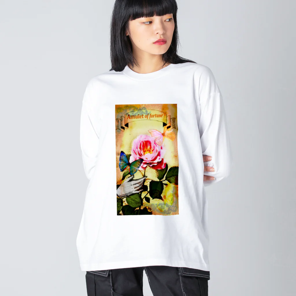 タナツキ商会の運命のお守り/ヴィンテージローズ Big Long Sleeve T-Shirt