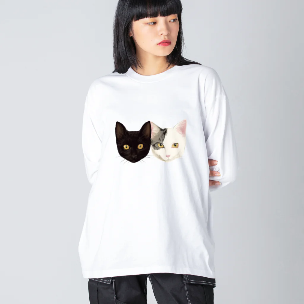 さざなみうどんのかえゆの ビッグシルエットロングスリーブTシャツ