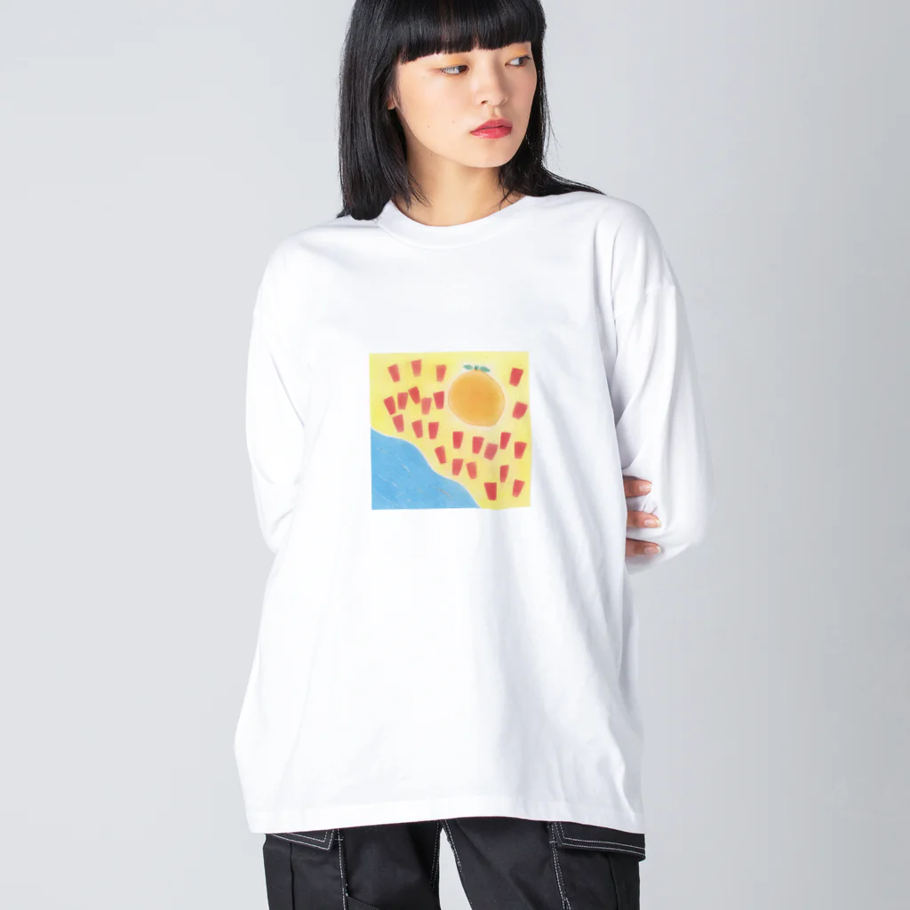 my pastel（いしはら　まさこ）の田舎の子供グッズ。 ビッグシルエットロングスリーブTシャツ