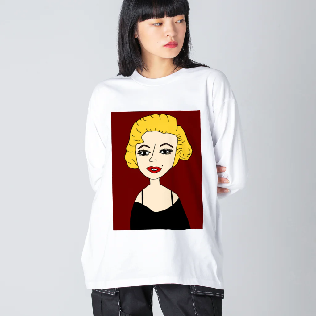 yabai artの女優アート Big Long Sleeve T-Shirt