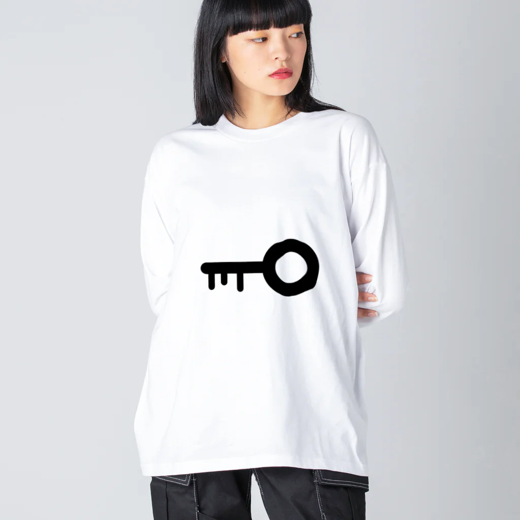 謎はないけど謎解き好きのお店のキー / key Big Long Sleeve T-Shirt