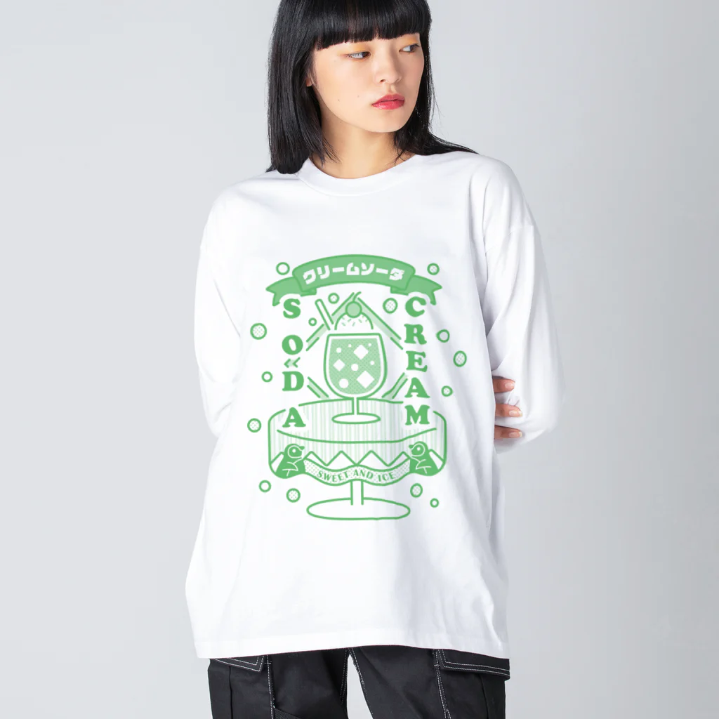 ナタベトミヲのメロンクリームソーダ Big Long Sleeve T-Shirt