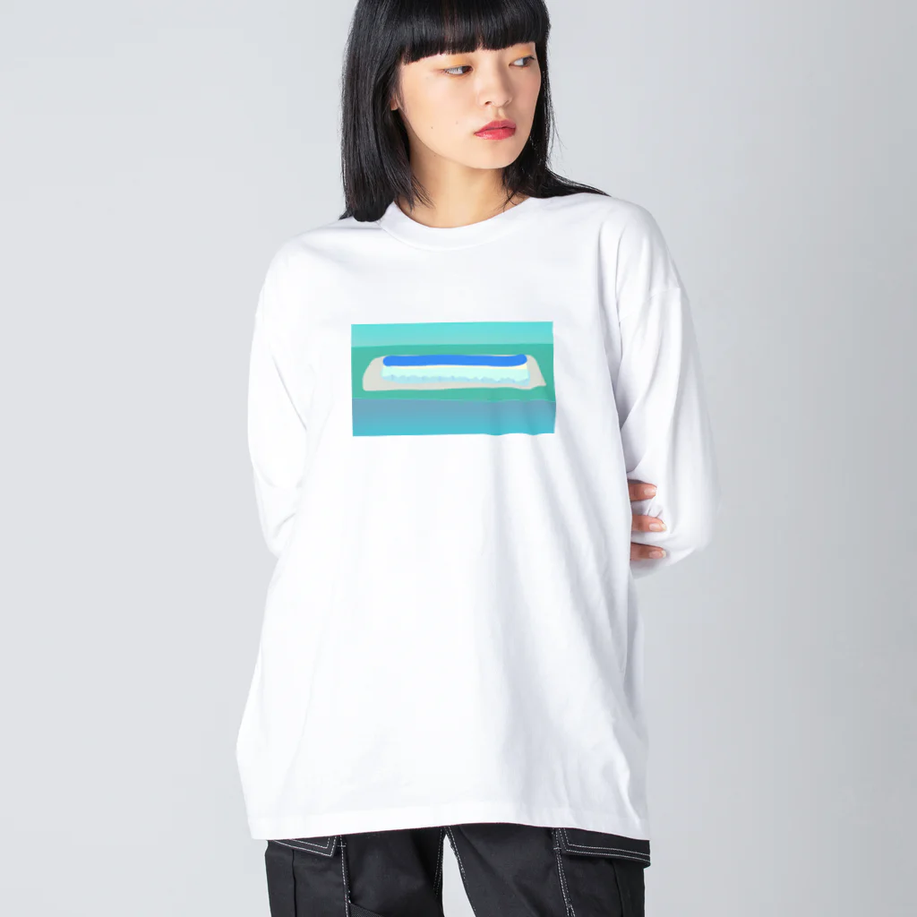 プーショップの田んぼのコンポジション〜稲刈りの季節2〜 Big Long Sleeve T-Shirt