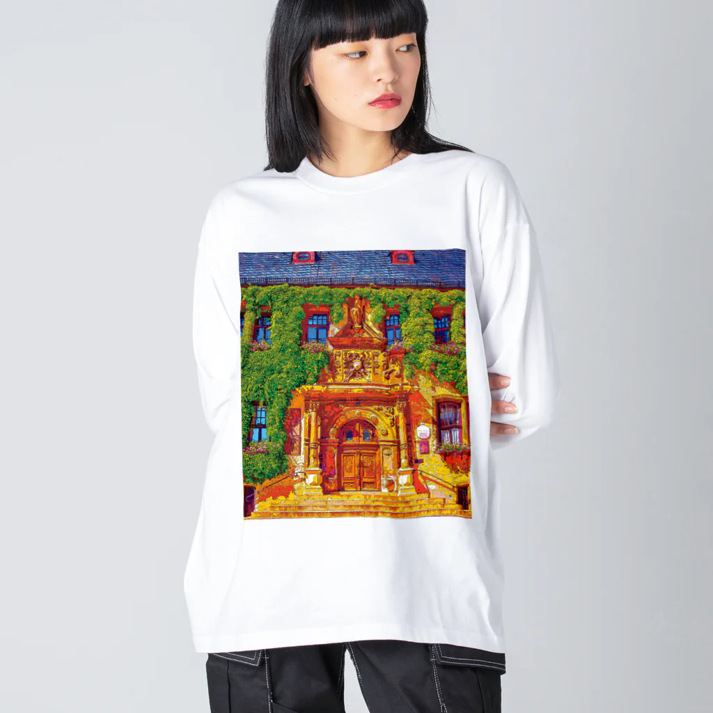 GALLERY misutawoのドイツ クヴェトリンブルク市庁舎のエントランス ビッグシルエットロングスリーブTシャツ