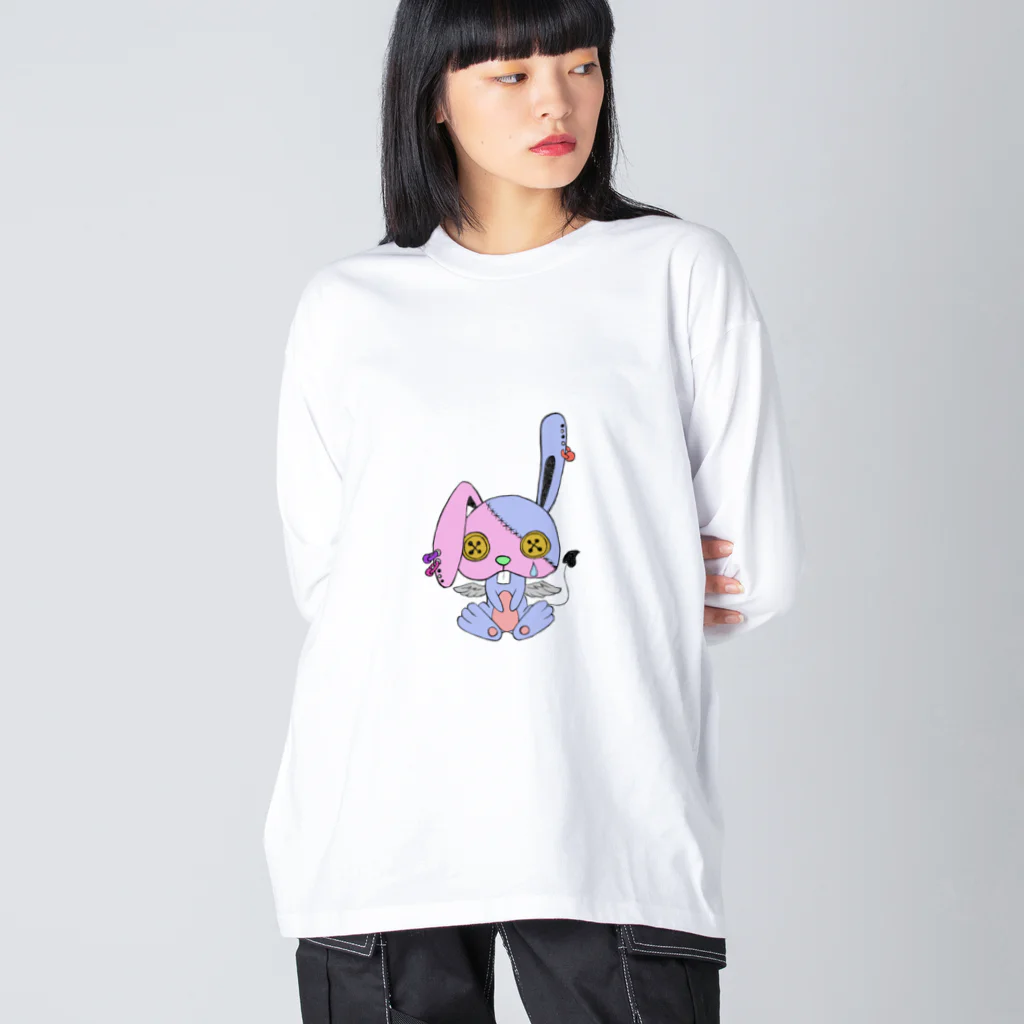 うずらのZombie rabbit  Big Long Sleeve T-Shirt