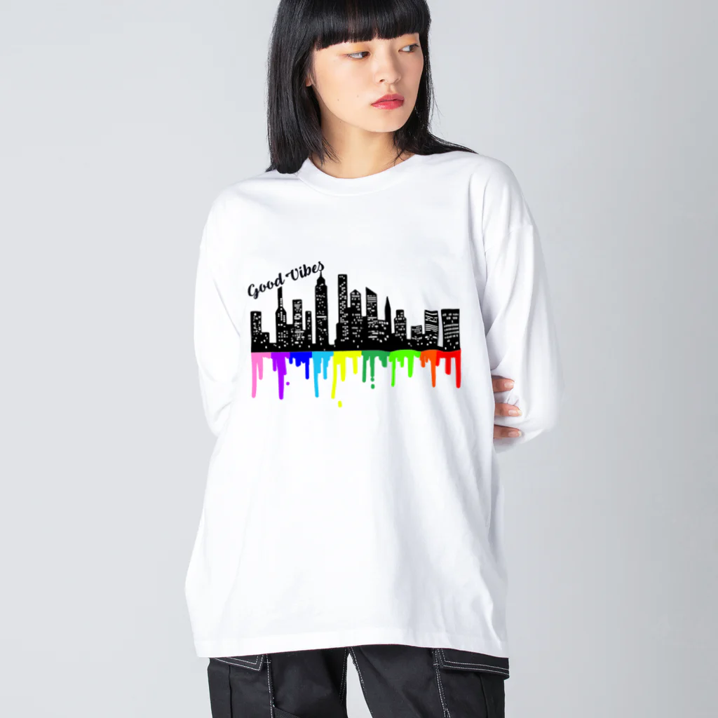 K-PLANETのGood Vibes NYcity ビッグシルエットロングスリーブTシャツ