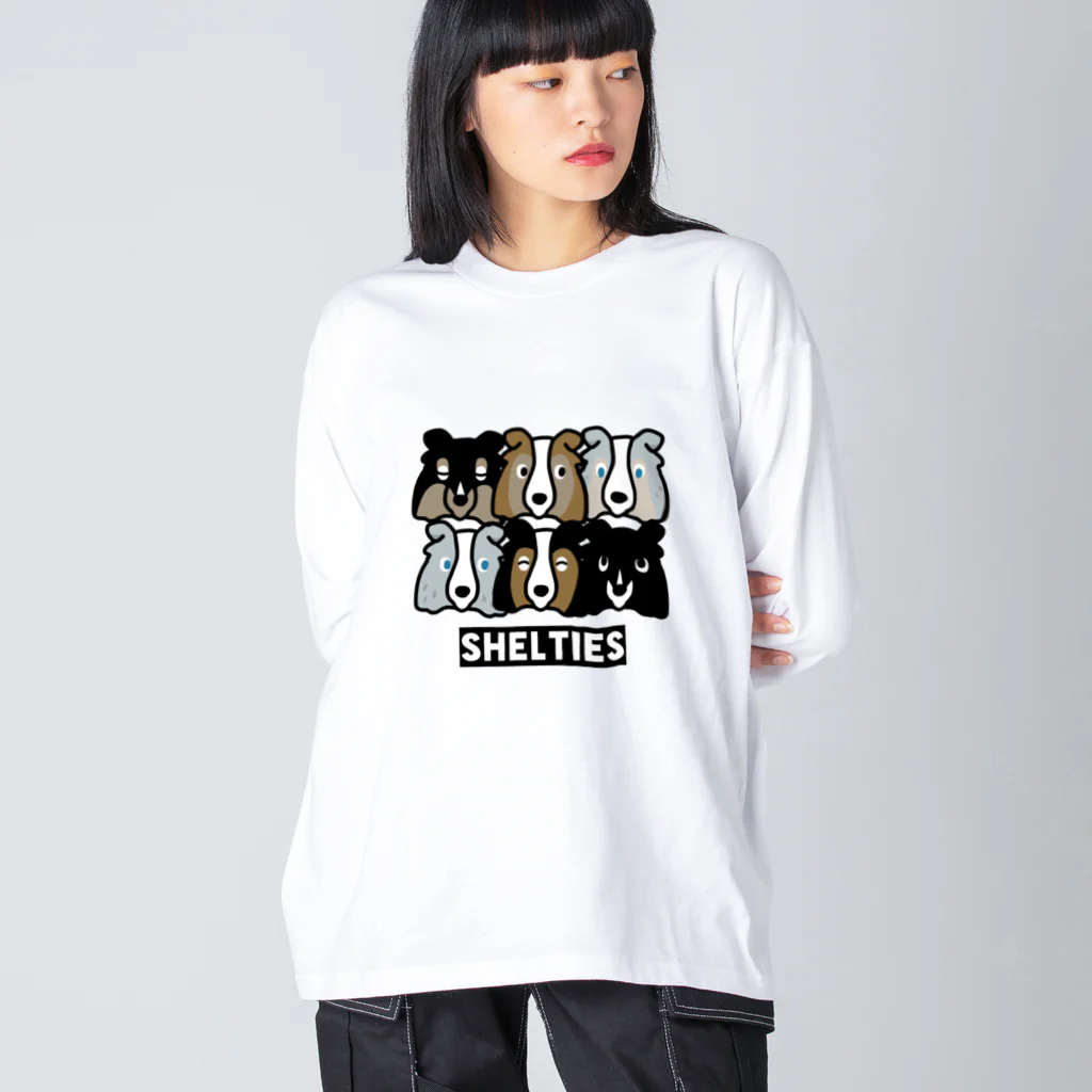 イニミニ×マートのシェルティーず Big Long Sleeve T-Shirt