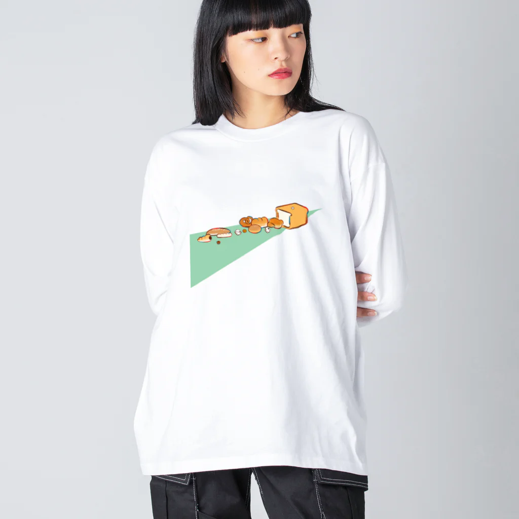 穂の湯のパンの道 Big Long Sleeve T-Shirt