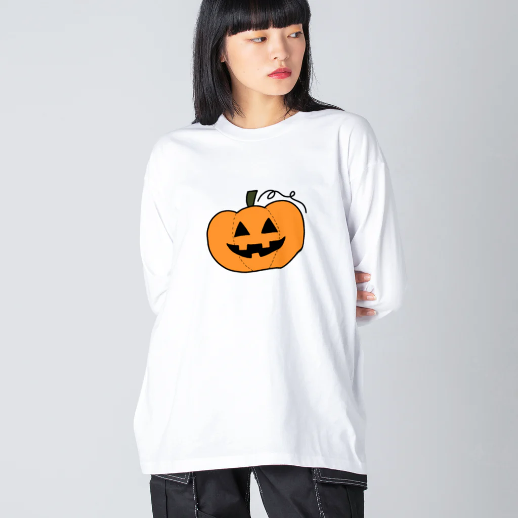 Chotsumaruのオレンジかぼちゃくん Big Long Sleeve T-Shirt