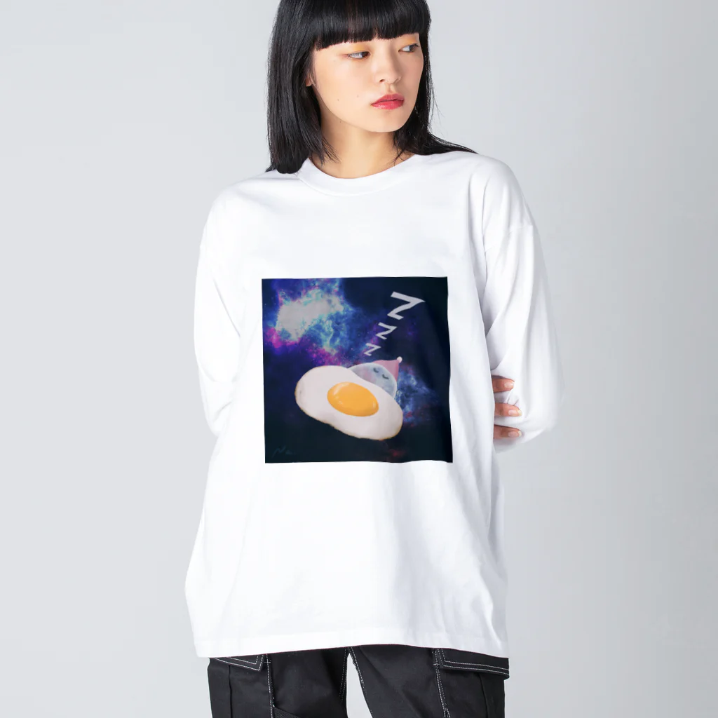 naoyuのスペースオバケ ビッグシルエットロングスリーブTシャツ