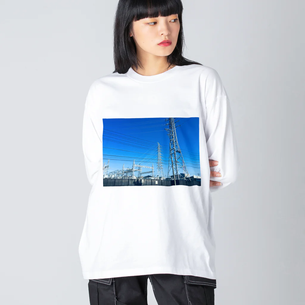 さくらもちの無機質と空 Big Long Sleeve T-Shirt