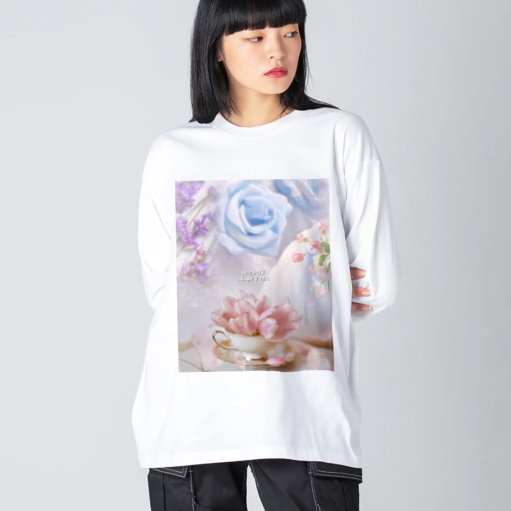 【ホラー専門店】ジルショップの上品な花々❷ ビッグシルエットロングスリーブTシャツ