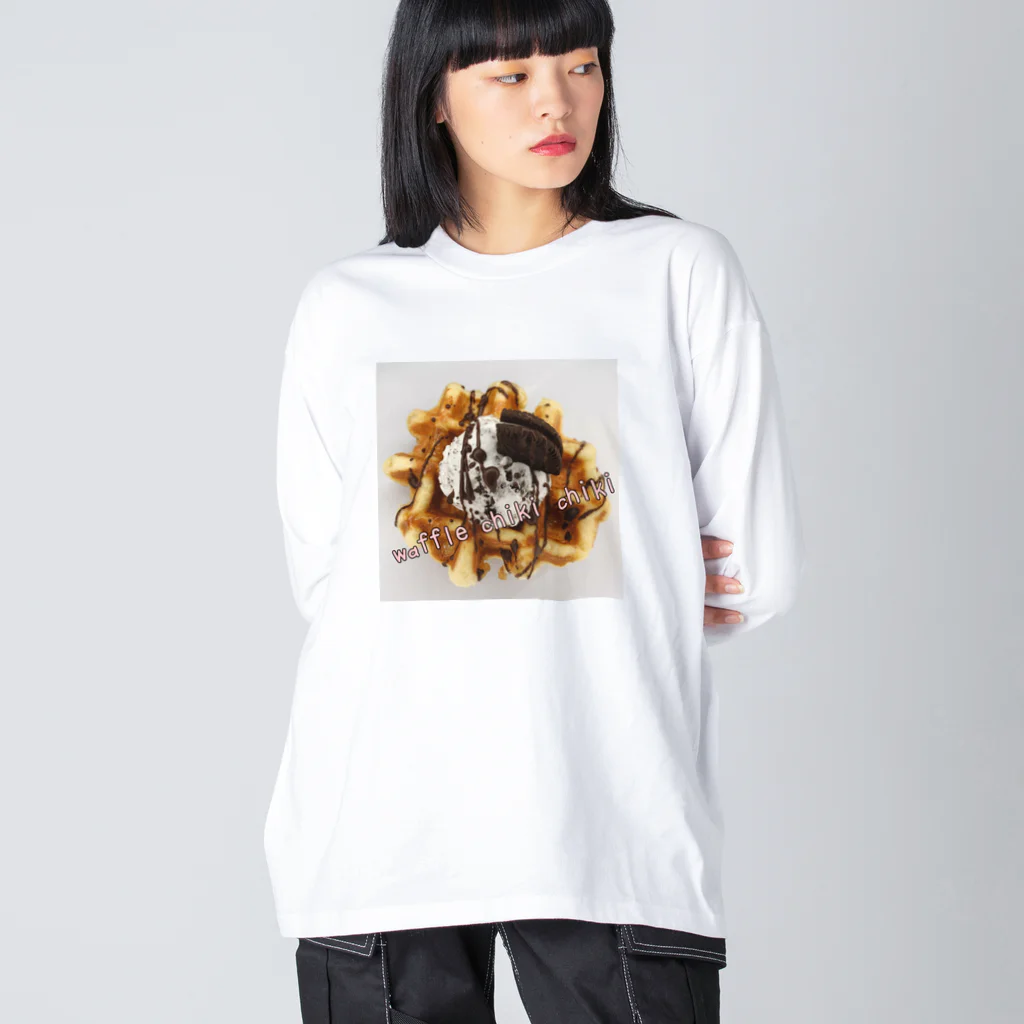 waffle_chiki_chikiのオレオくん　 ビッグシルエットロングスリーブTシャツ