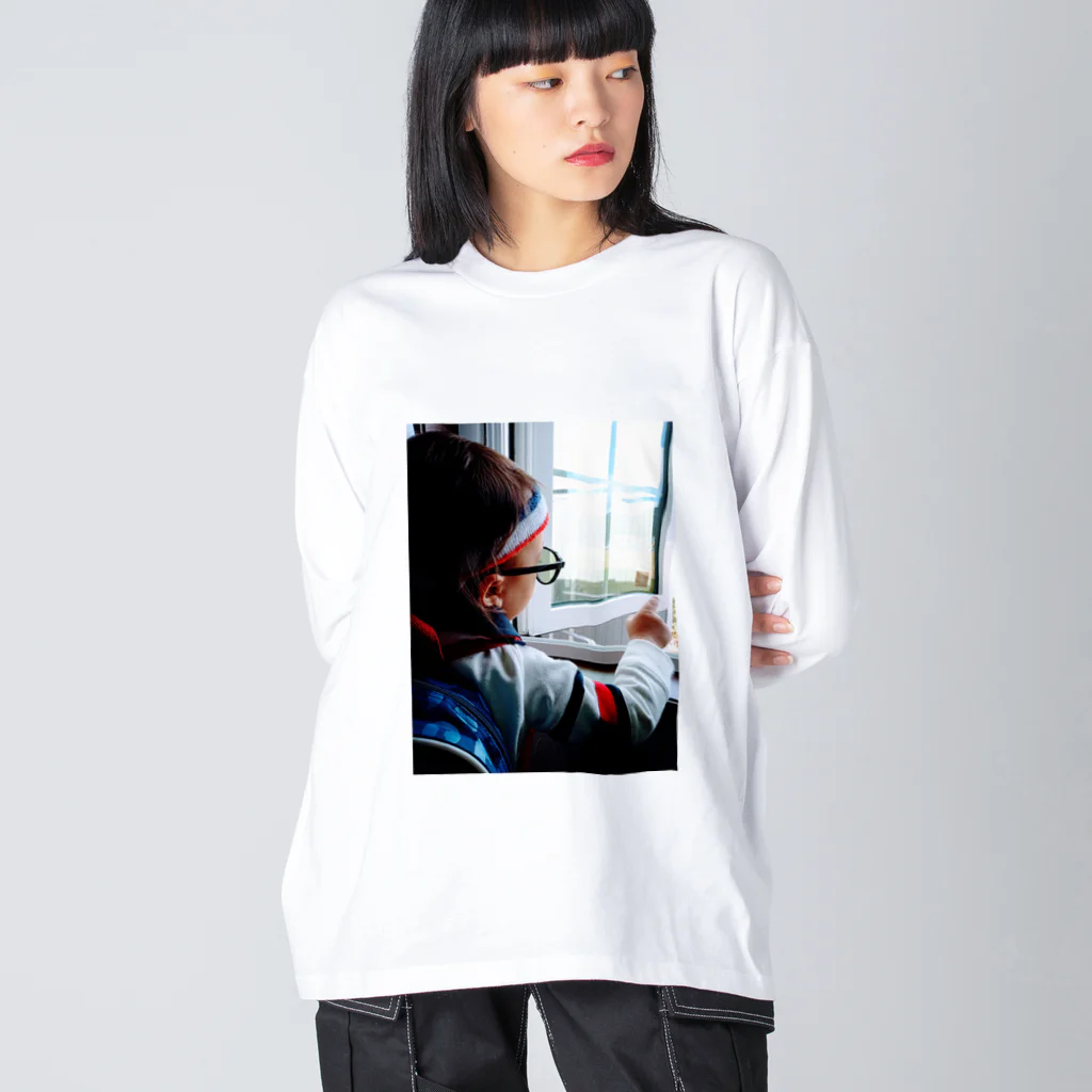 僕はきょーりゅーのLittle boy 2--- Big Long Sleeve T-Shirt