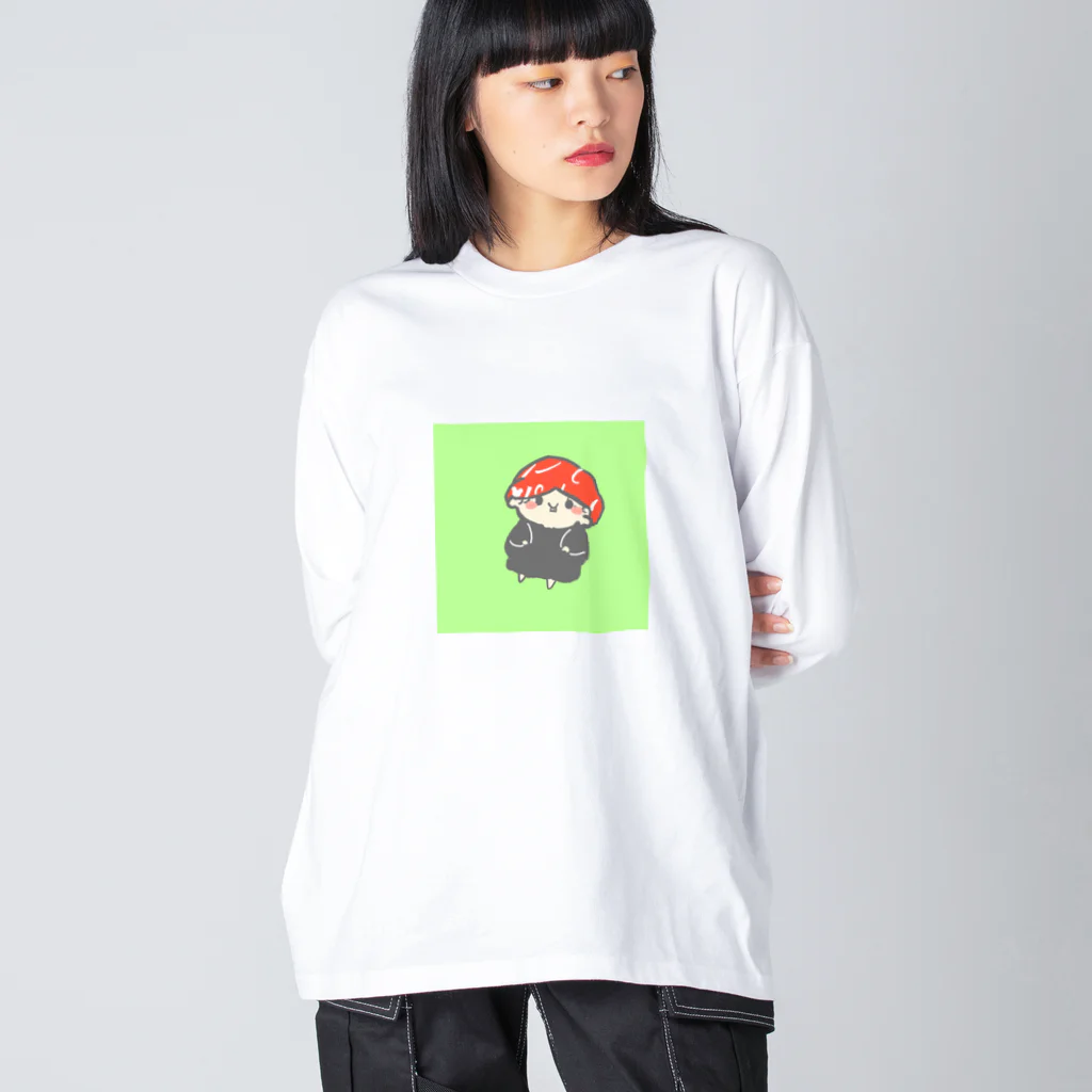 くわちゃんショップのきのこちゃん ビッグシルエットロングスリーブTシャツ