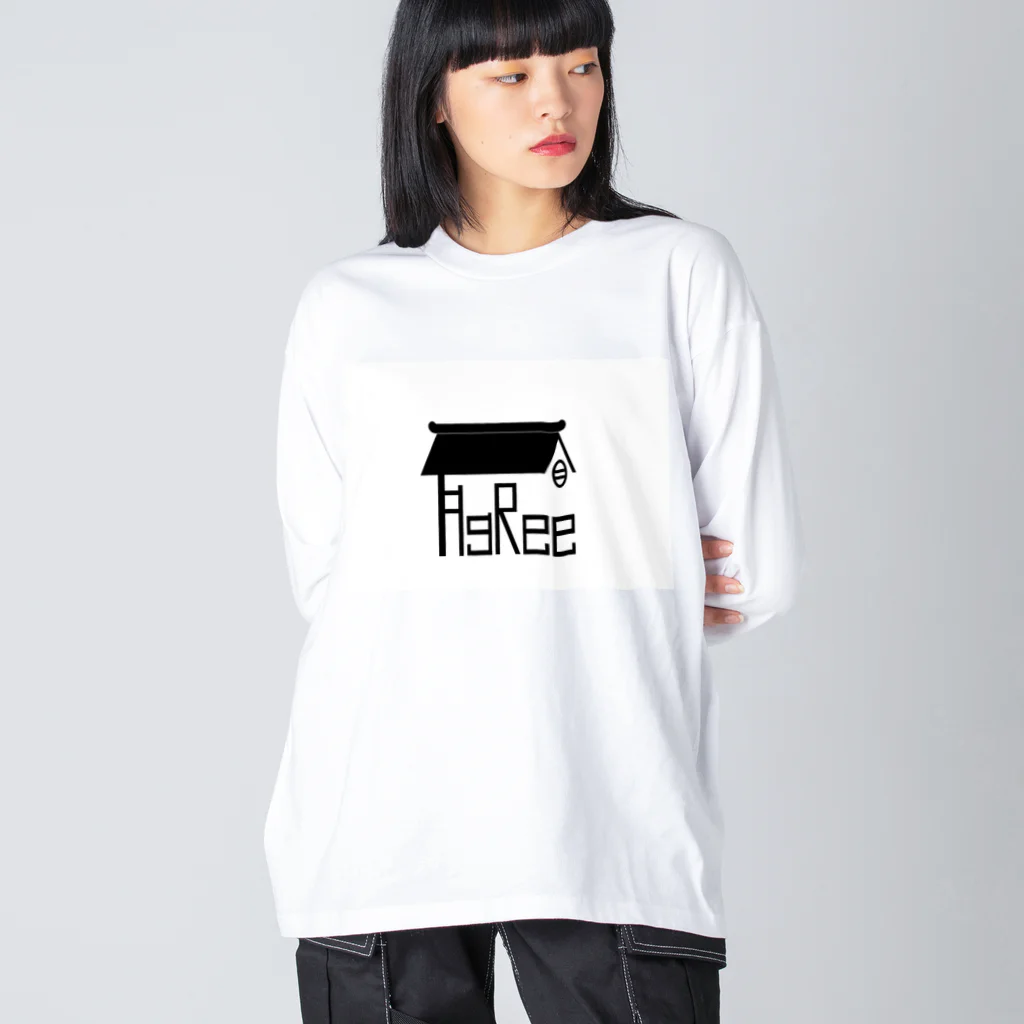 ITAREE(AgRee)の喫茶AgReeオリジナルグッズ ビッグシルエットロングスリーブTシャツ