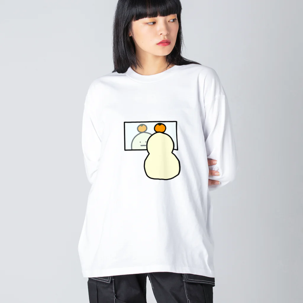 ＋Whimsyの鏡もち ビッグシルエットロングスリーブTシャツ