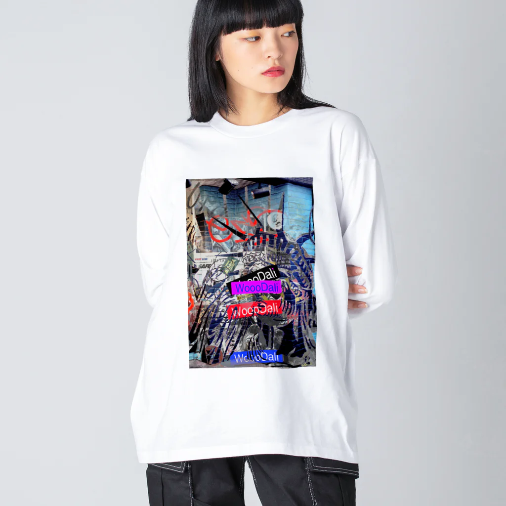 WoooDaliのshibuya wall art wooodali ビッグシルエットロングスリーブTシャツ