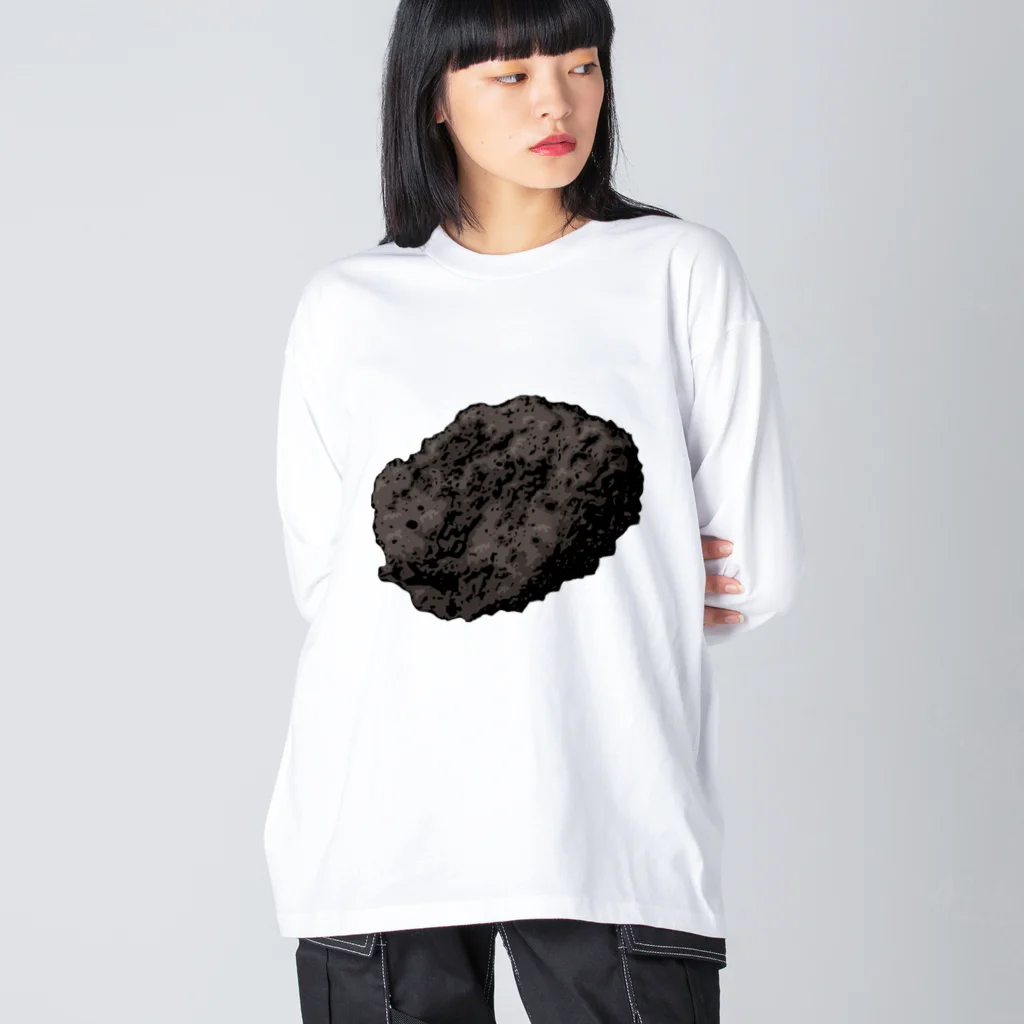 kimchinのゴツゴツの隕石 ビッグシルエットロングスリーブTシャツ