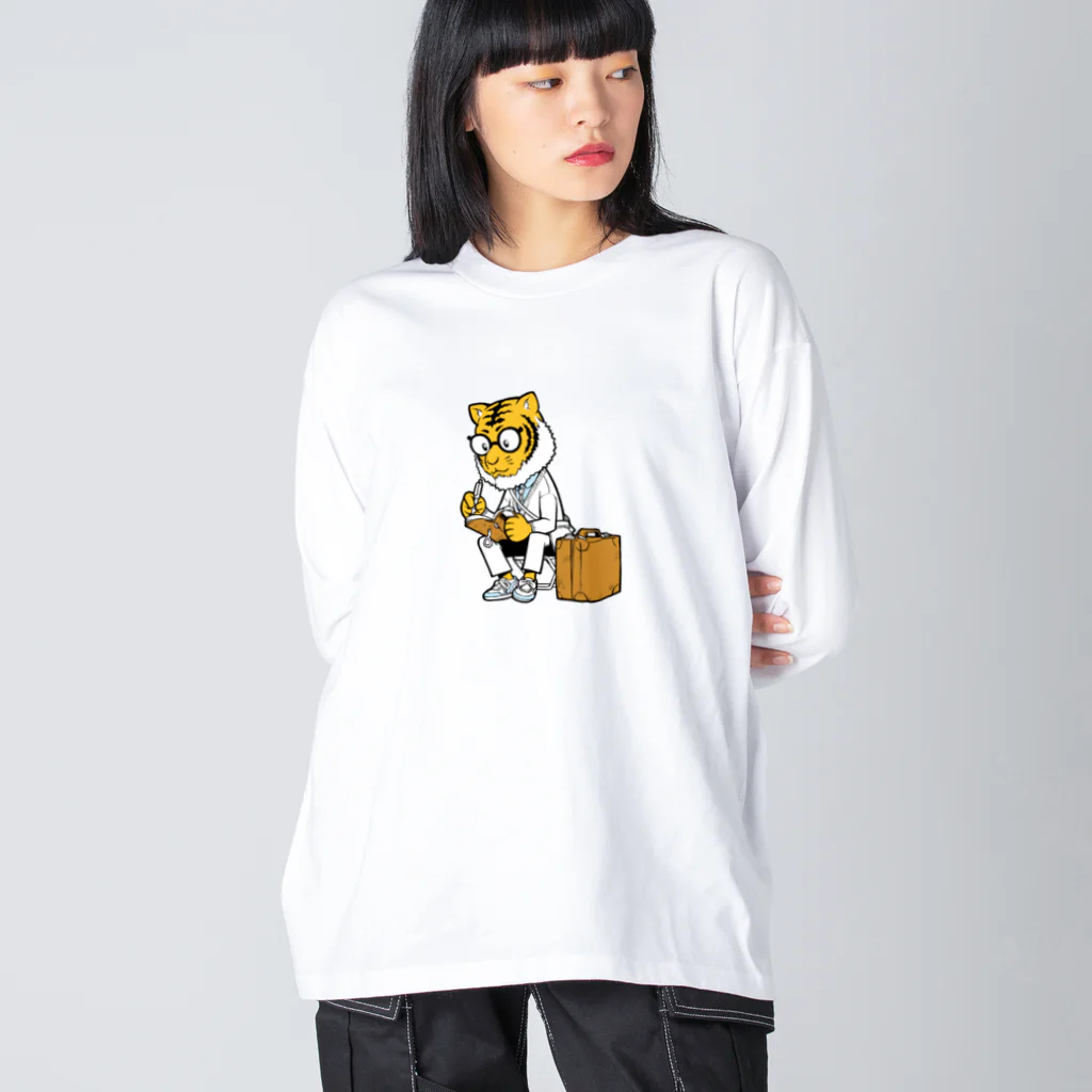 イラストレーター平戸三平のトラのトラベラー Big Long Sleeve T-Shirt