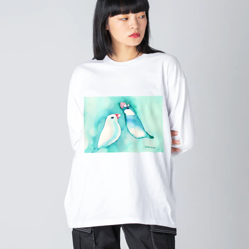 ことりみゆのぶんちょうたち ビッグシルエットロングスリーブTシャツ