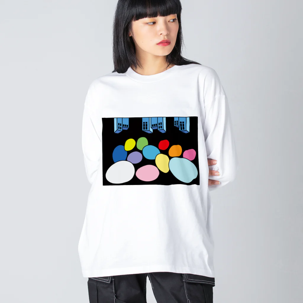 Blupiggの星の行進 Big Long Sleeve T-Shirt