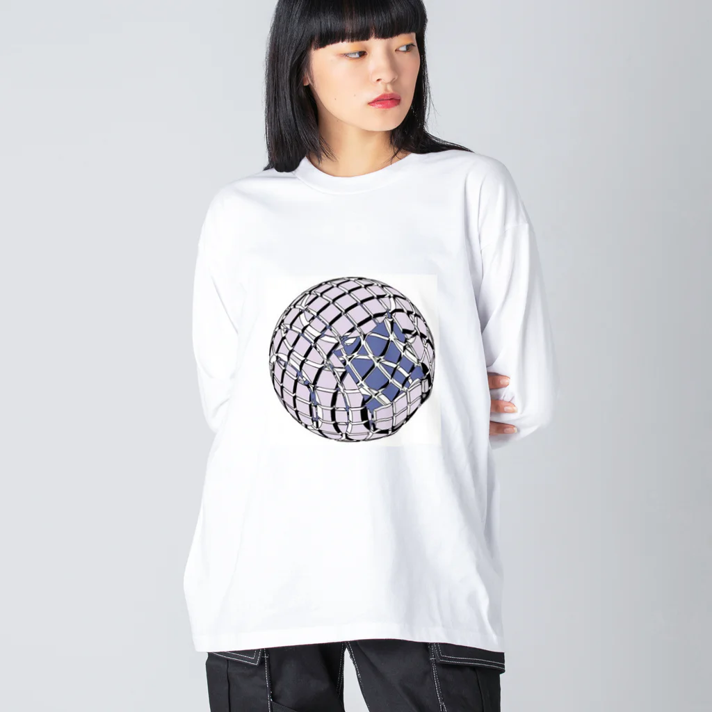 アトリエリオンの立体図形作品.３ ビッグシルエットロングスリーブTシャツ