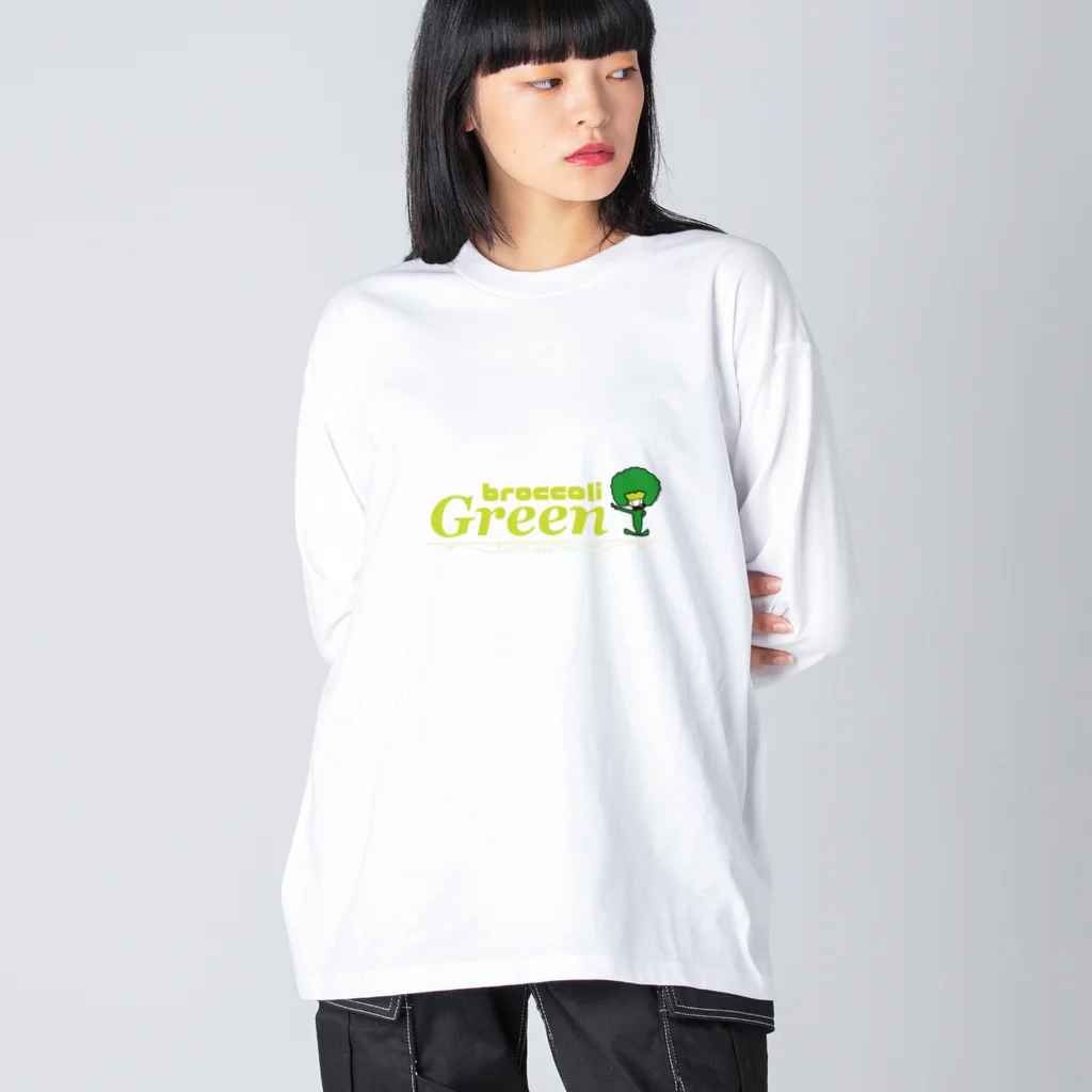 wigrollerの broccoliGreenくん Big Long Sleeve T-Shirt