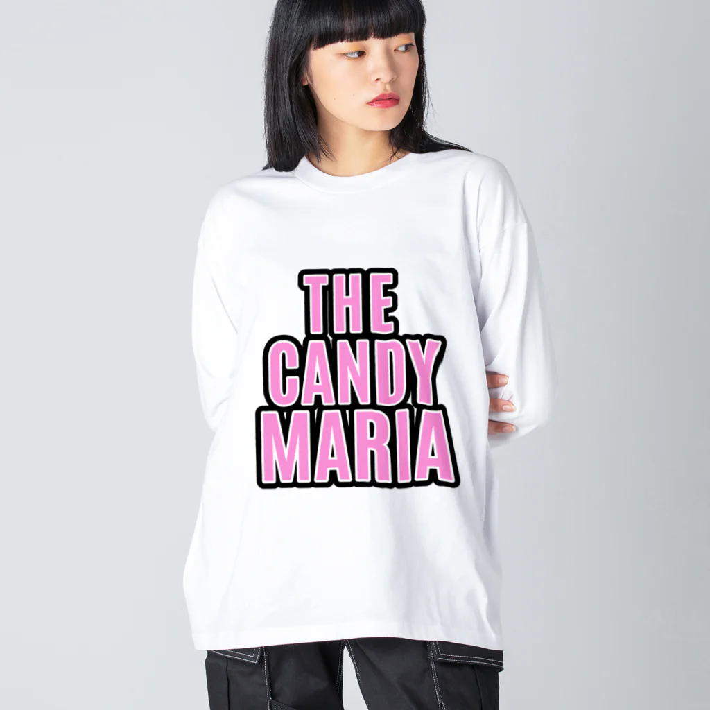 THE CANDY MARIAのBIG Pink Logo ビッグシルエットロングスリーブTシャツ