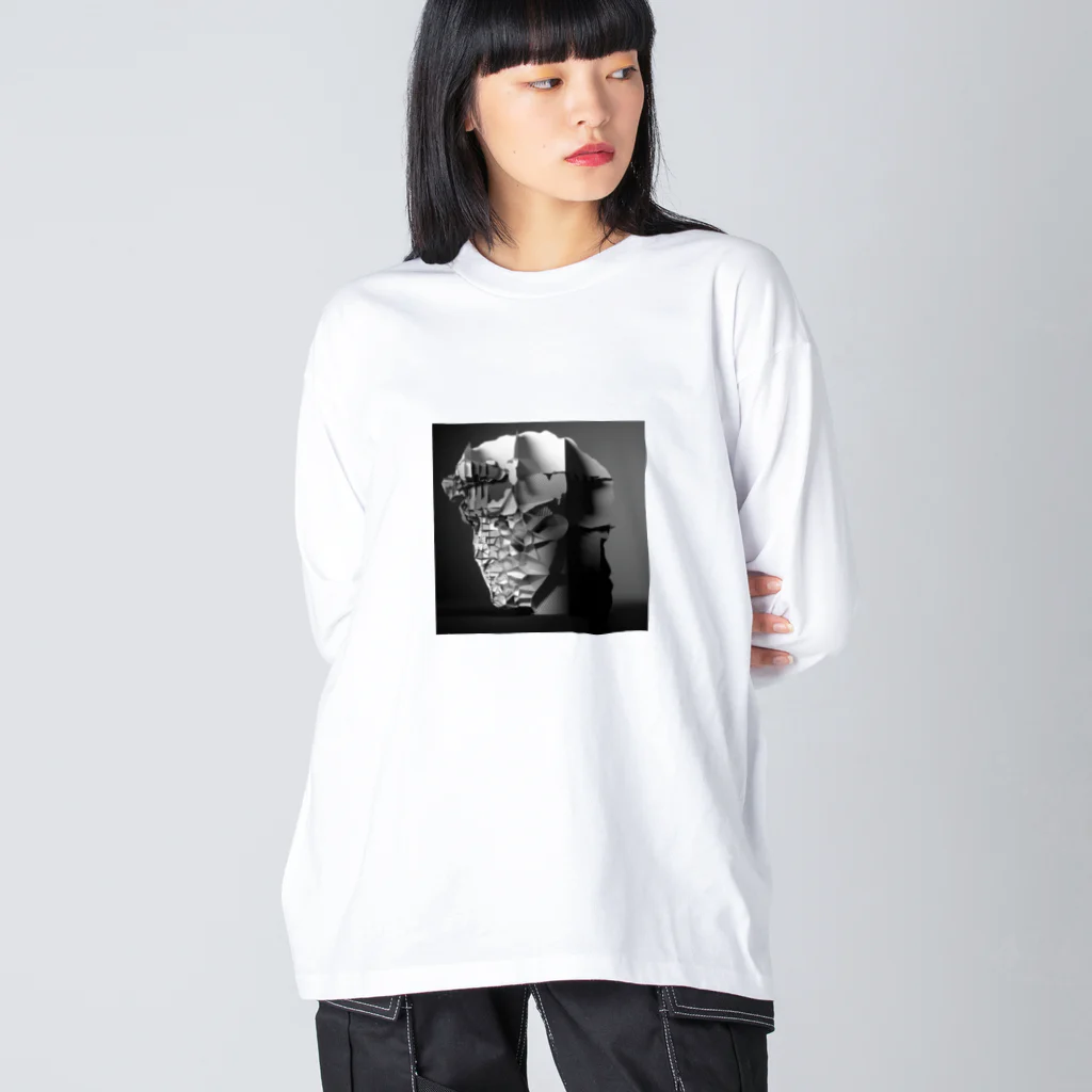 UGcgWorksのFace Big Long Sleeve T-Shirt