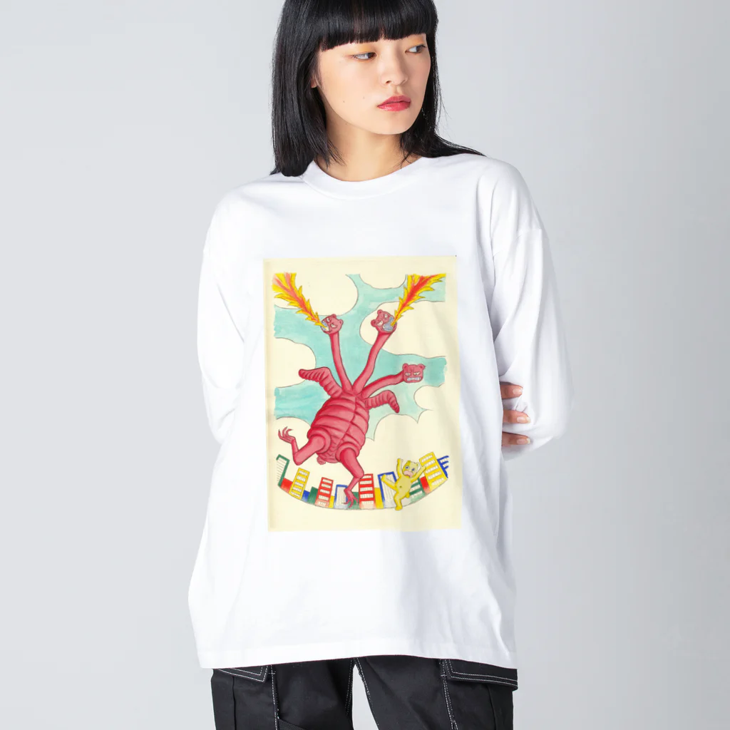 神田森莉ショップのキングクマーの逆襲 Big Long Sleeve T-Shirt