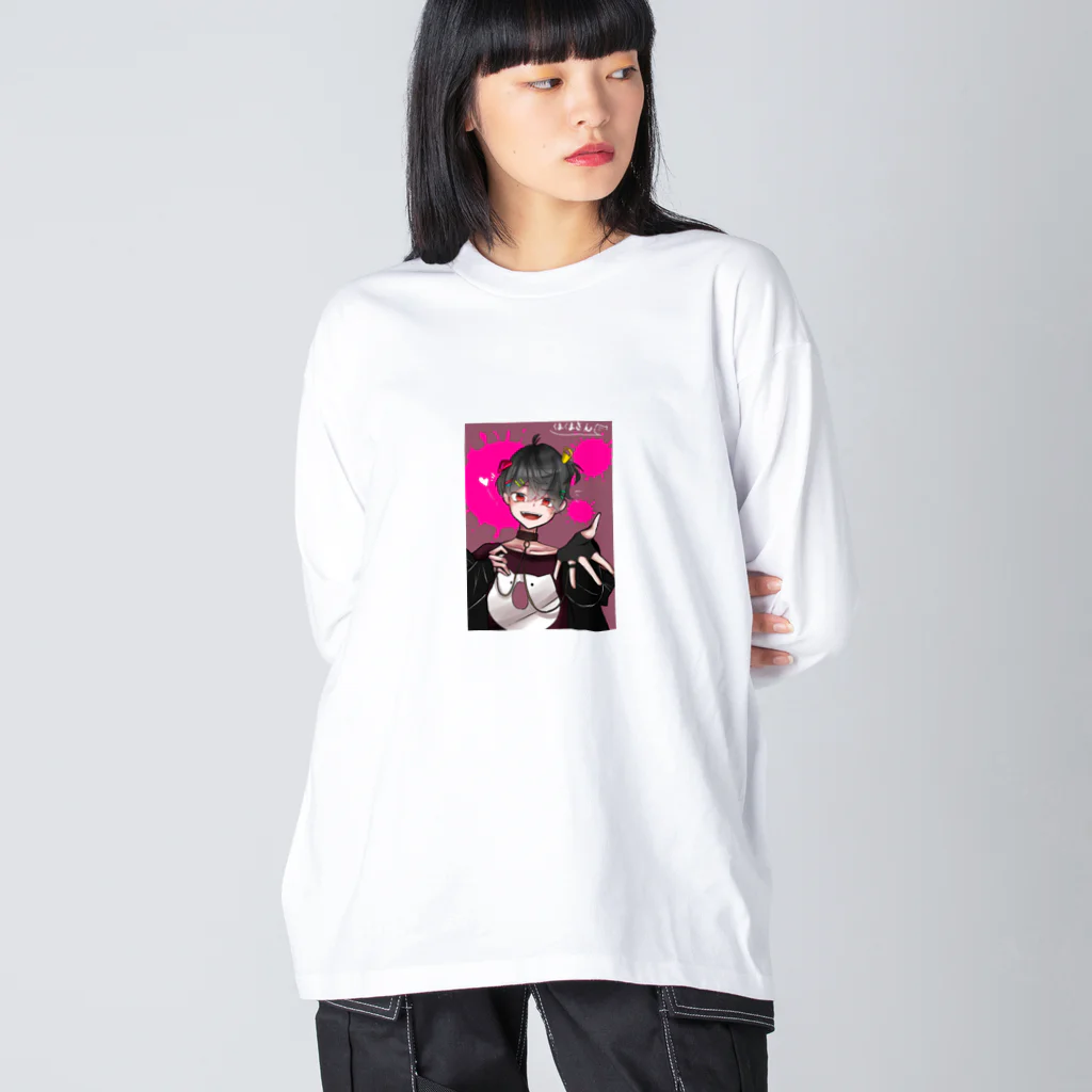 KumaKumaのkumakuma  樹鬼 ビッグシルエットロングスリーブTシャツ