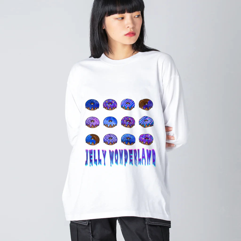 【公式】JELLY WONDERLAND【ショップ】のジェリードーナツ Big Long Sleeve T-Shirt