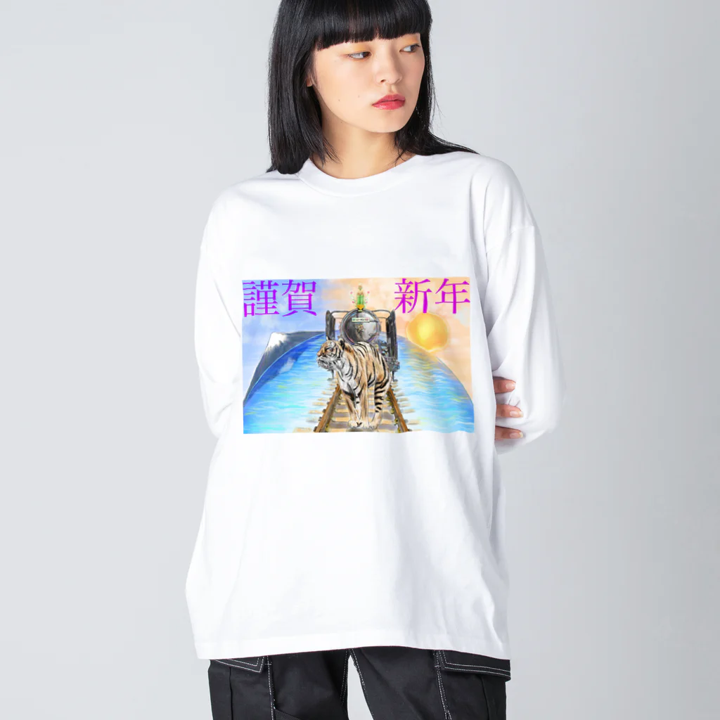 面白Tシャツ専門店のKingashinnen ビッグシルエットロングスリーブTシャツ