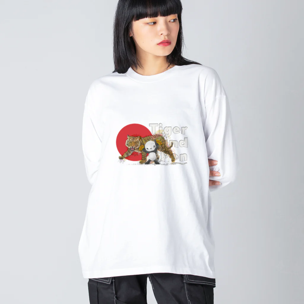 Masashi Kaminkoのタイガー&ポンちゃん ビッグシルエットロングスリーブTシャツ