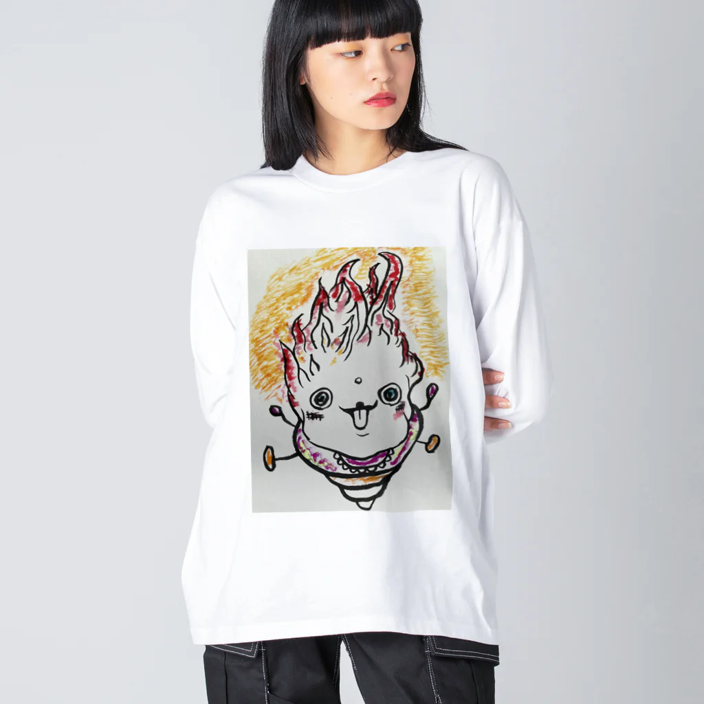 ベーグルの火の子 Big Long Sleeve T-Shirt