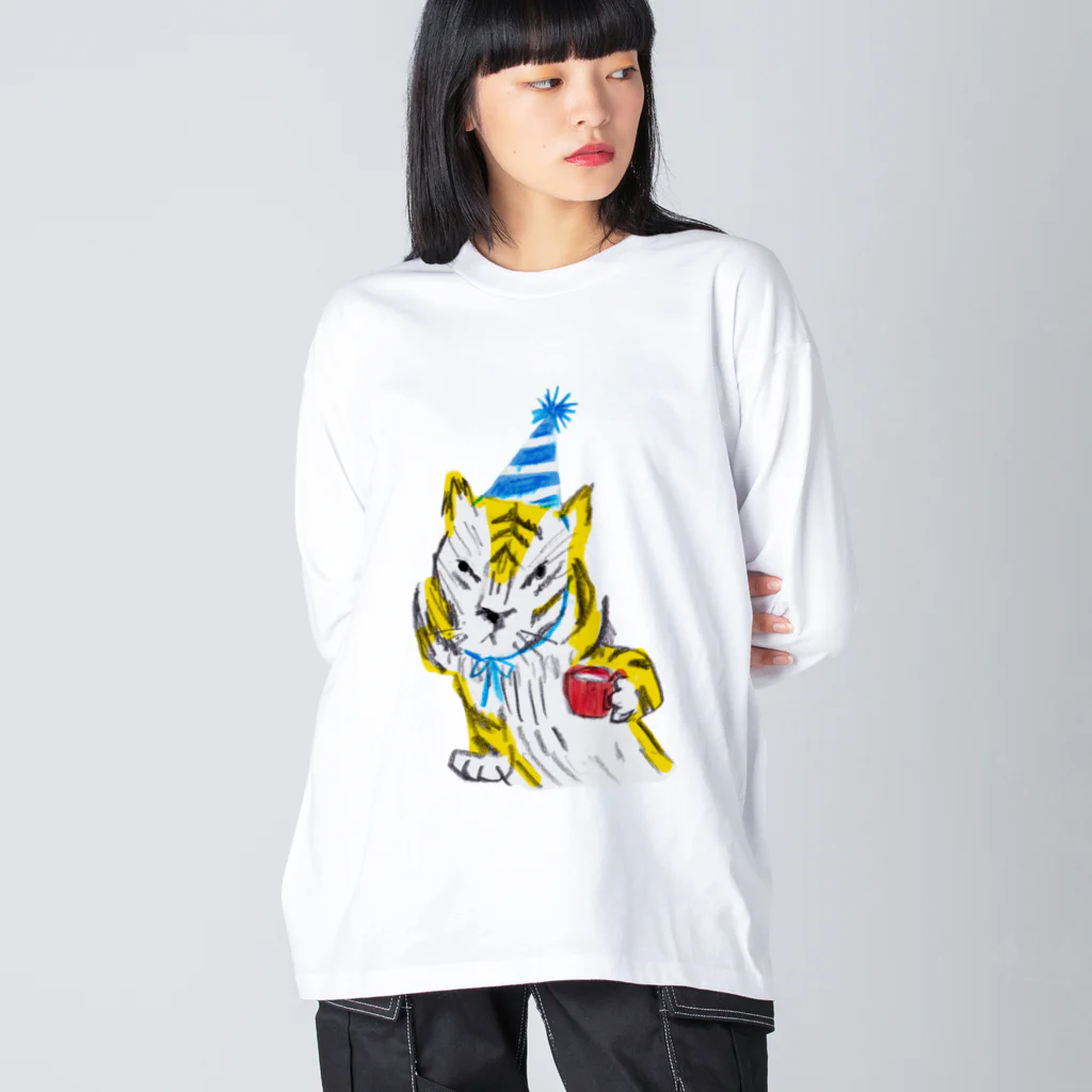 タンバリンの ガオガオくん Big Long Sleeve T-Shirt